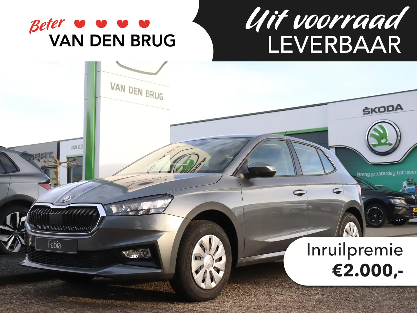 Skoda Fabia Selection 1.0 TSI 70 kW / 95 PK Hatchback 5 versn. Grijs - 1