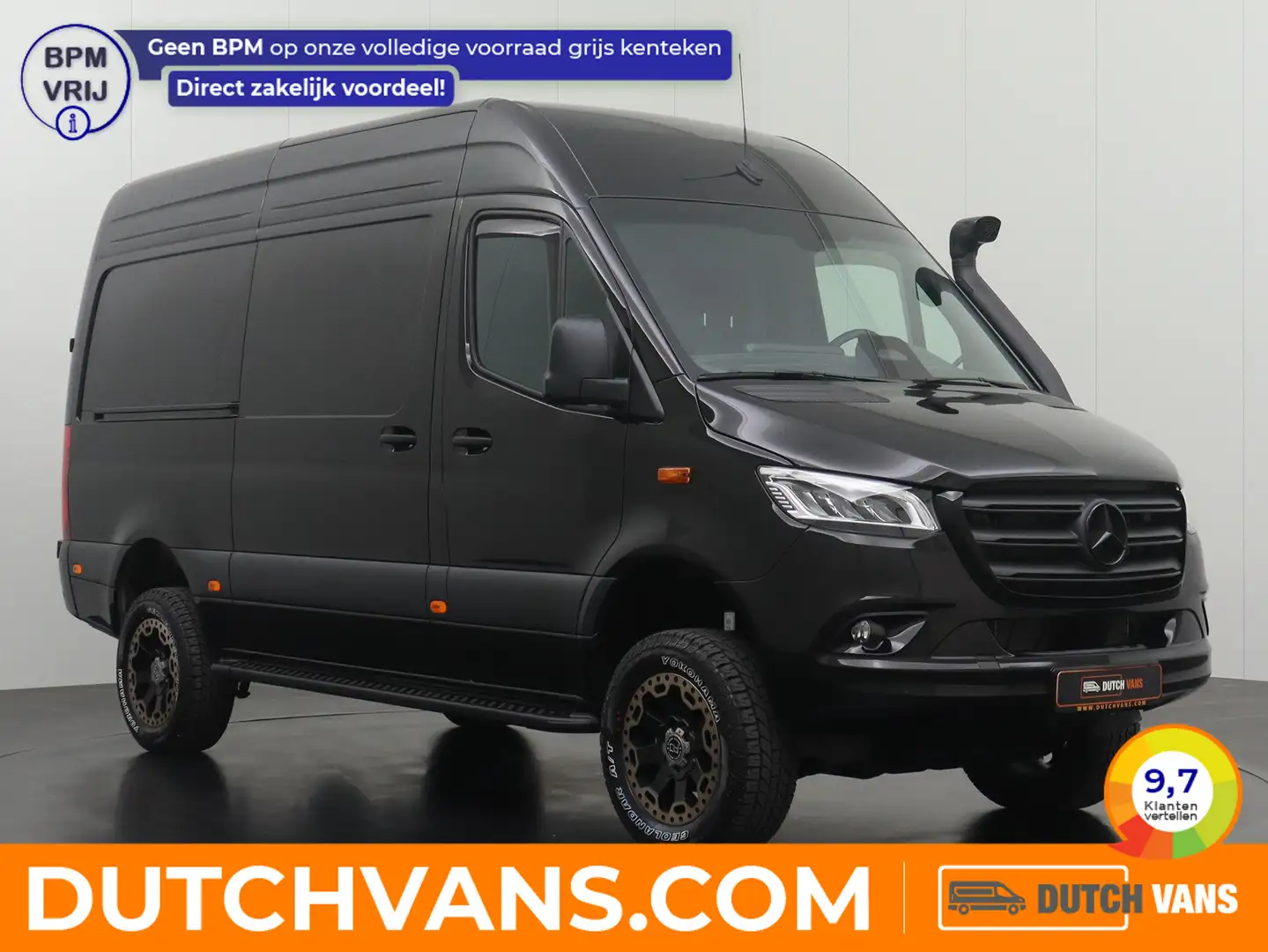 Mercedes-Benz Sprinter 319CDI 9G-Tronic 4x4 L2H2 | Led | Airco | Cruise | Schwarz - 1