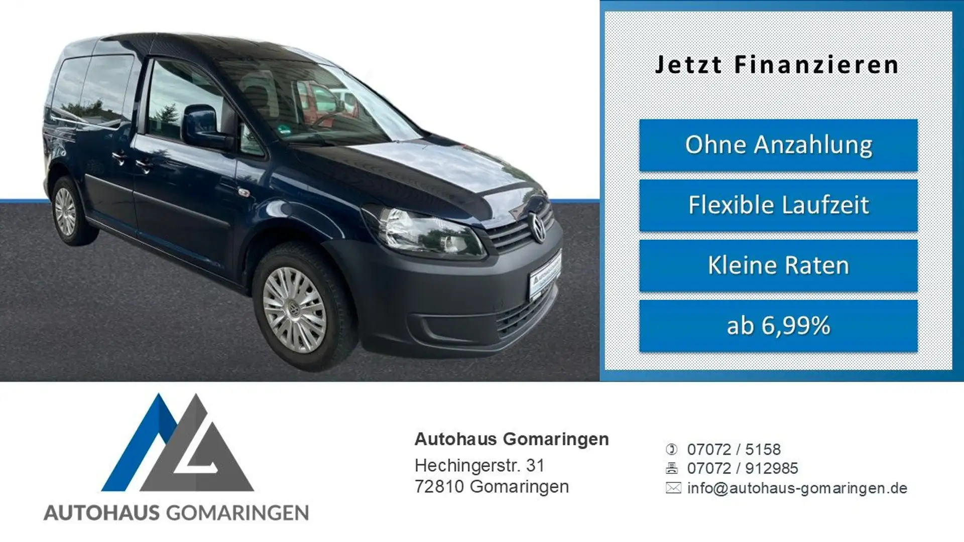 Volkswagen Caddy Kombi Trendline*KLIMA*SHZ*PDC*TÜV NEU* Blau - 1