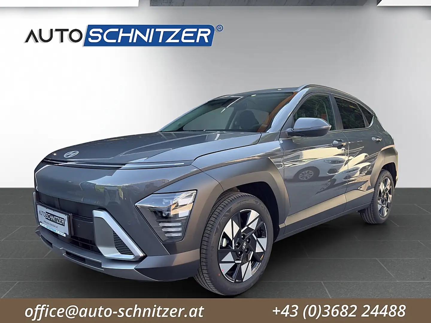 Hyundai KONA Kona 1,6 GDI HEV Go Plus DCT Grau - 1