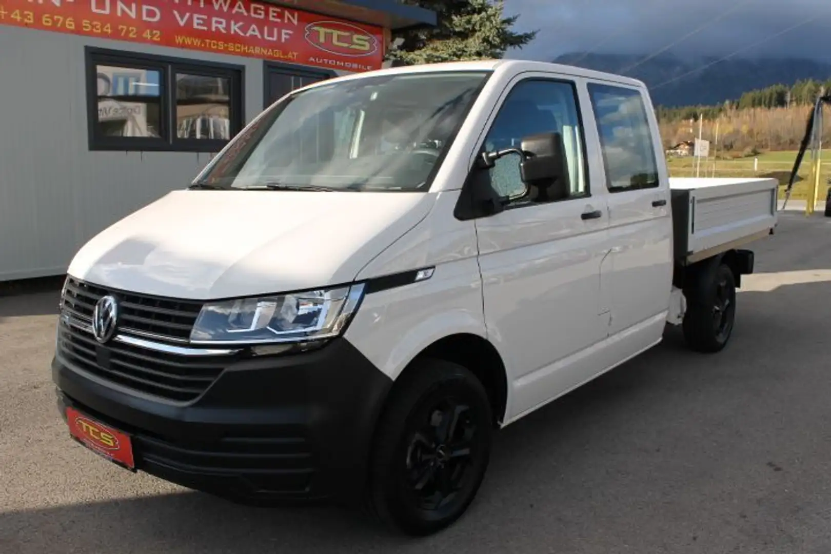Volkswagen T6.1 Transporter DOKA Pritsche TDi*Anhängevorric Blanc - 1