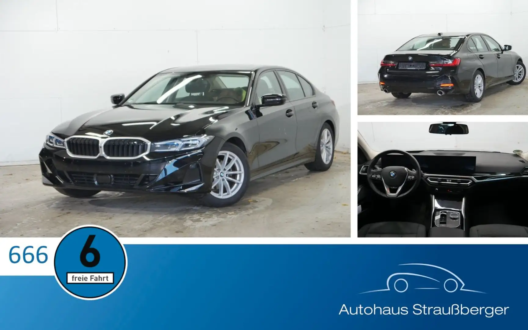 BMW 320 d Limousine ACC STHZ H/K 360° SHZ Memory KZU Noir - 1