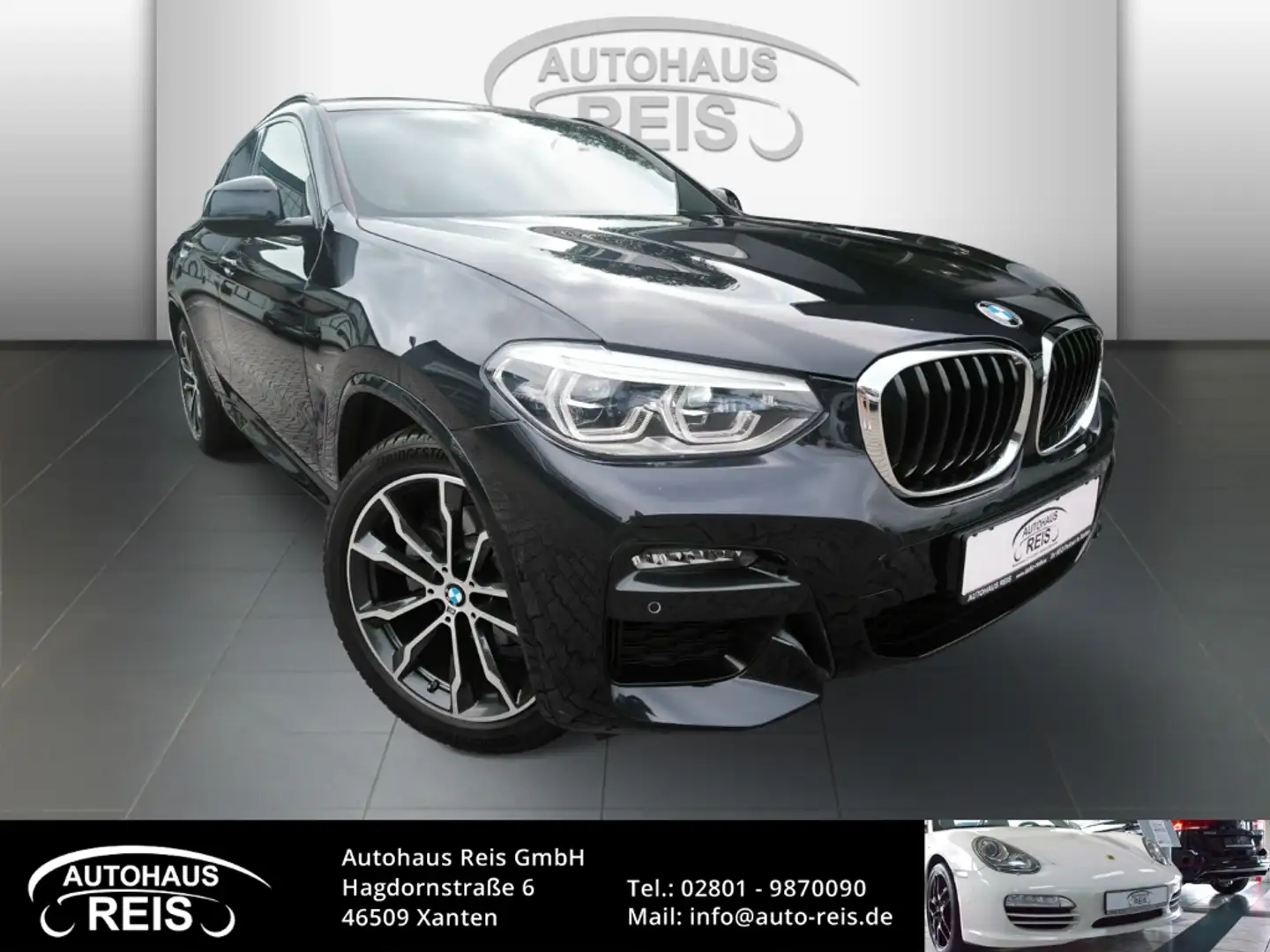 BMW X4 20d xDrive MSport AHK HUD Panorama Kamera Navi Dig Schwarz - 1