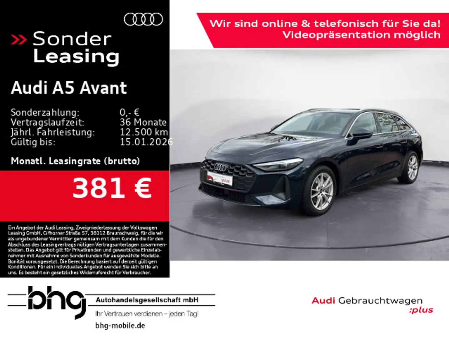 Audi A5 TFSI S-tronic Business Sportsitze ACC Blau - 1