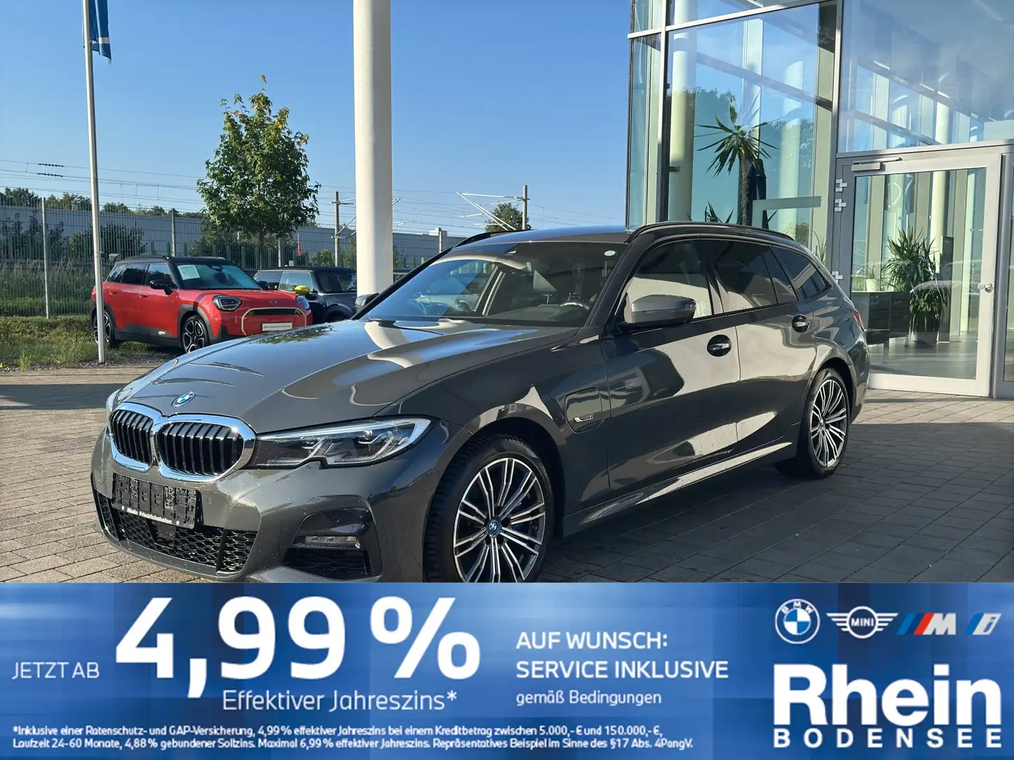 BMW 330 e xDrive Touring M Sport 360° ACC HiFi LH Grau - 1