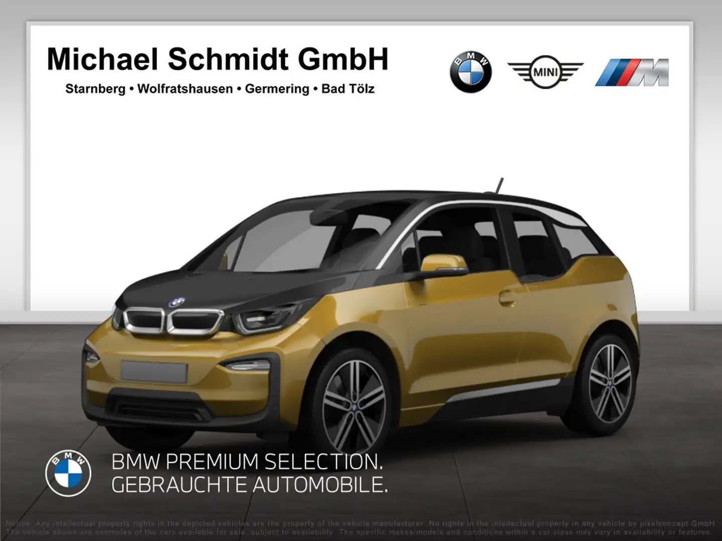 BMW i3 s 120Ah*NaviBusiness*WLAN*DAB*Klimaaut.* Gelb - 1