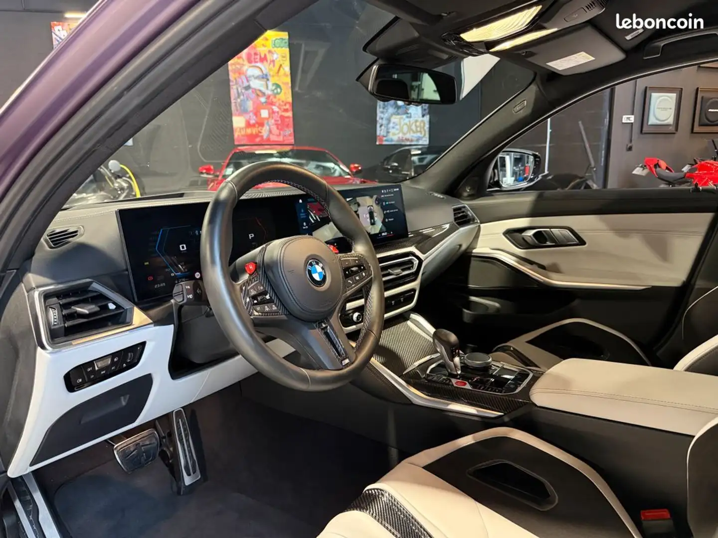 BMW M3 COMPETITION G81 TOURING 3.0 510CV | CAMERA 360°| PACK CARBONE INTERIEUR EXTERIEUR AFFICHAGE TETE HAUTE| SIEGE M CARBONE|  - 2