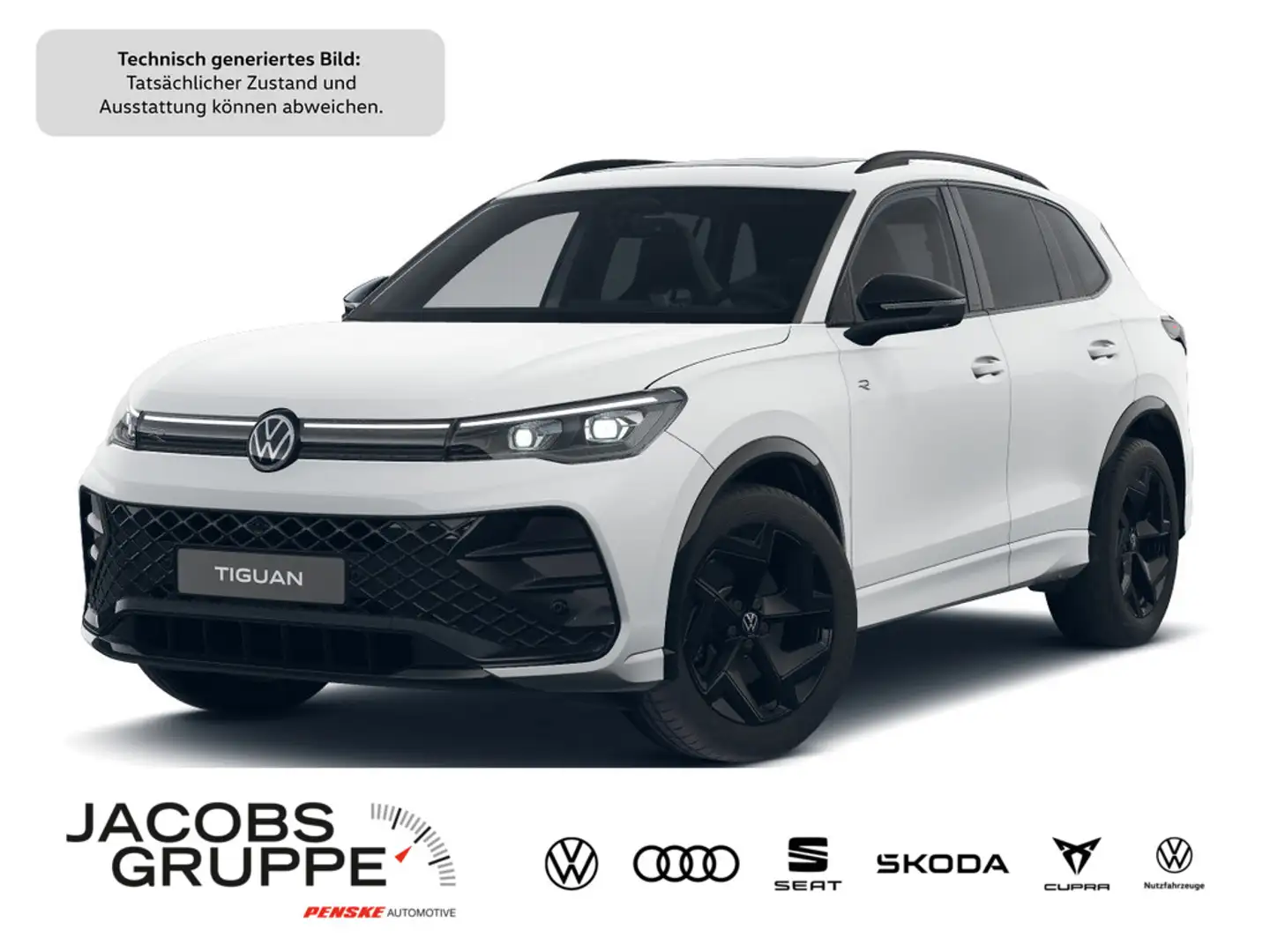 Volkswagen Tiguan 2.0 TDI R-Line "Black Style" DSG,Navi, Weiß - 1