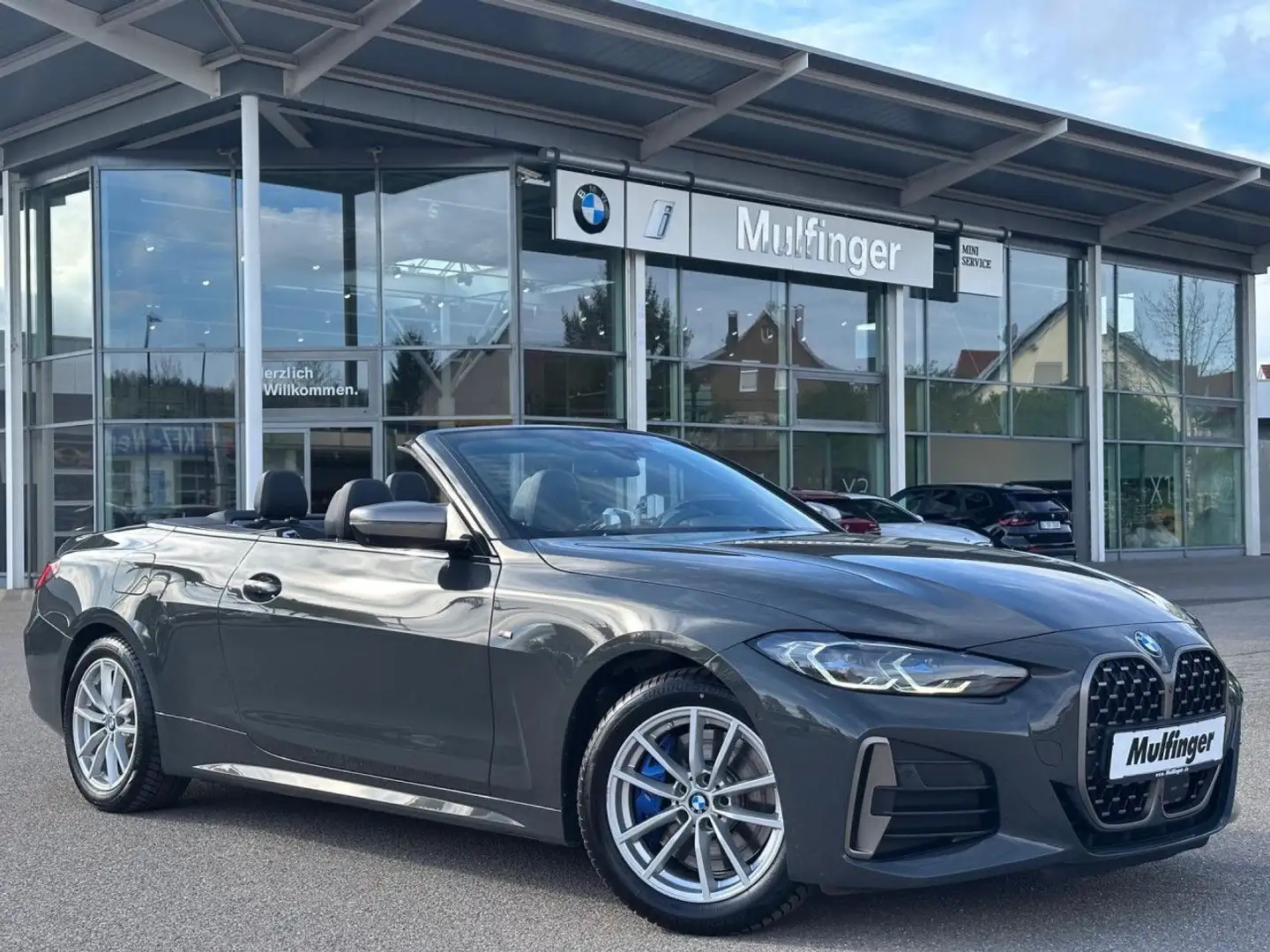 BMW 440 Mi xDr.Cabrio Laser HUD ACC Har/Kar DAB Park+ Grey - 2