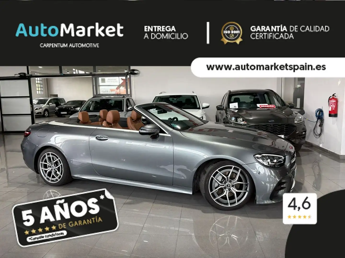 Mercedes-Benz E 220 Cabrio 220d 9G-Tronic Gris - 2