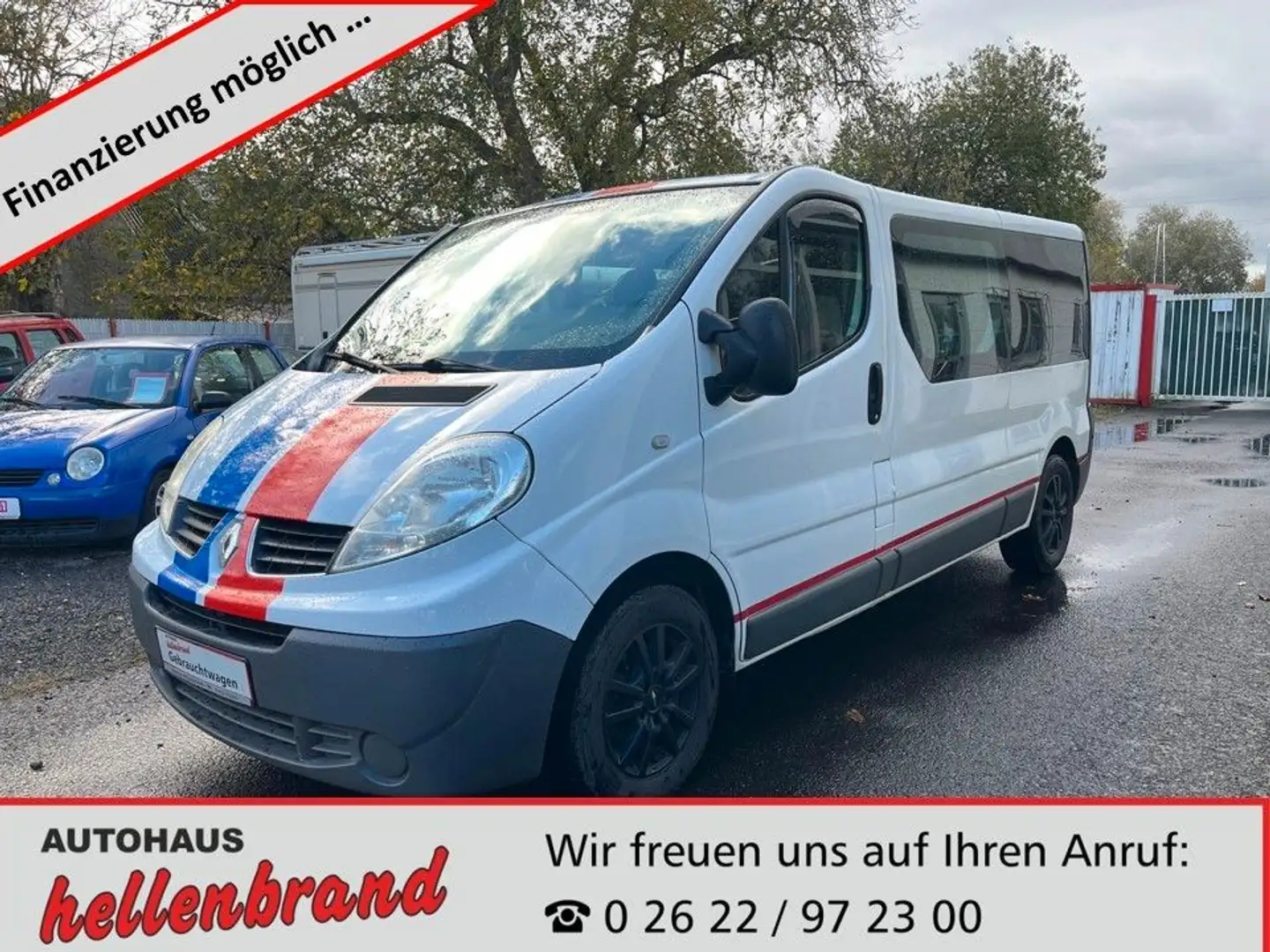 Renault Trafic 2.5 Combi L2H1 2,9t verglast AHK Weiß - 1