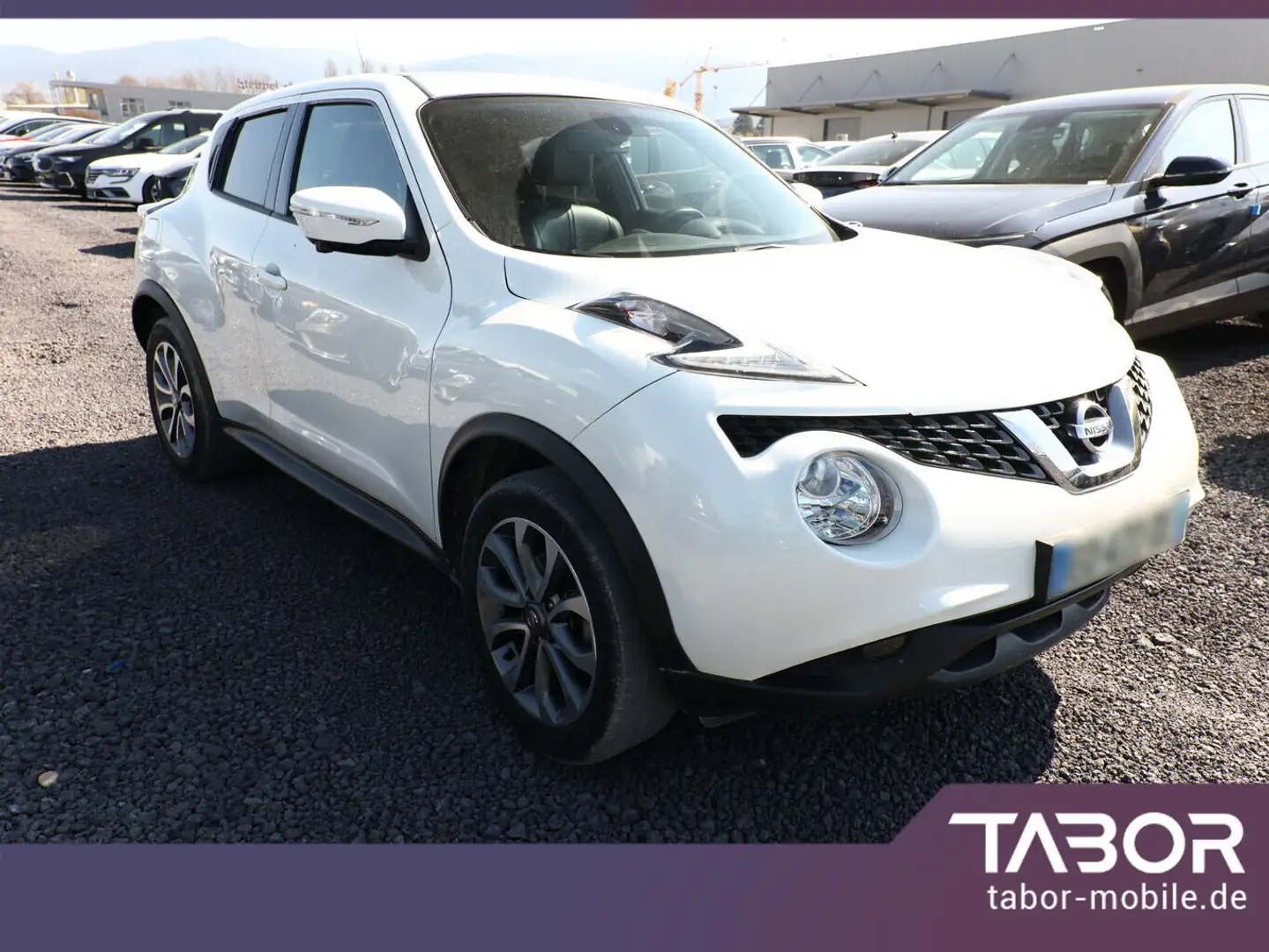Nissan Juke 1.6 117 CVT Tekna Pano Leder Nav SHZ LaneAs Weiß - 2