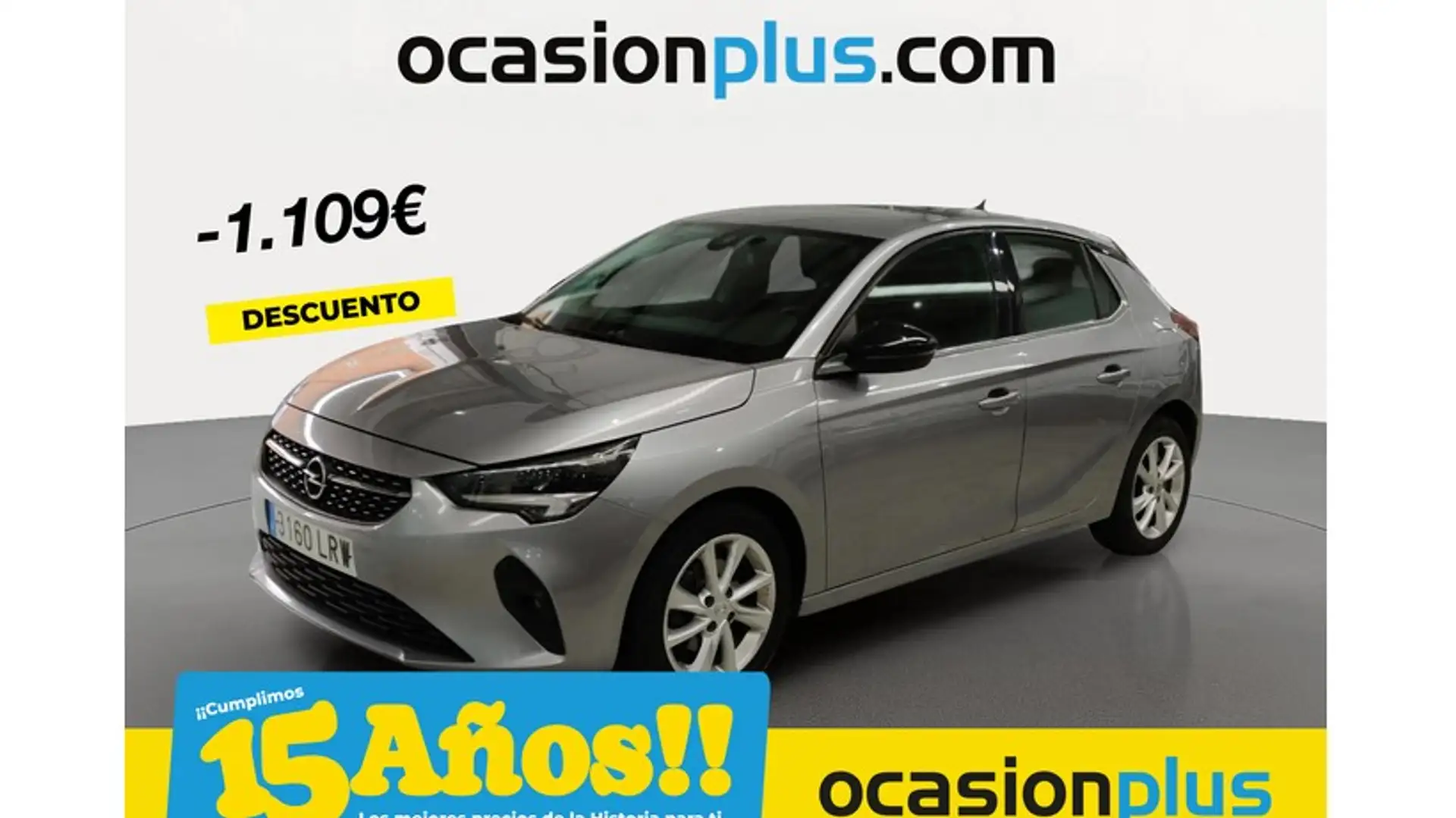 Opel Corsa 1.2T XHT S/S Elegance AT8 100 Gris - 1