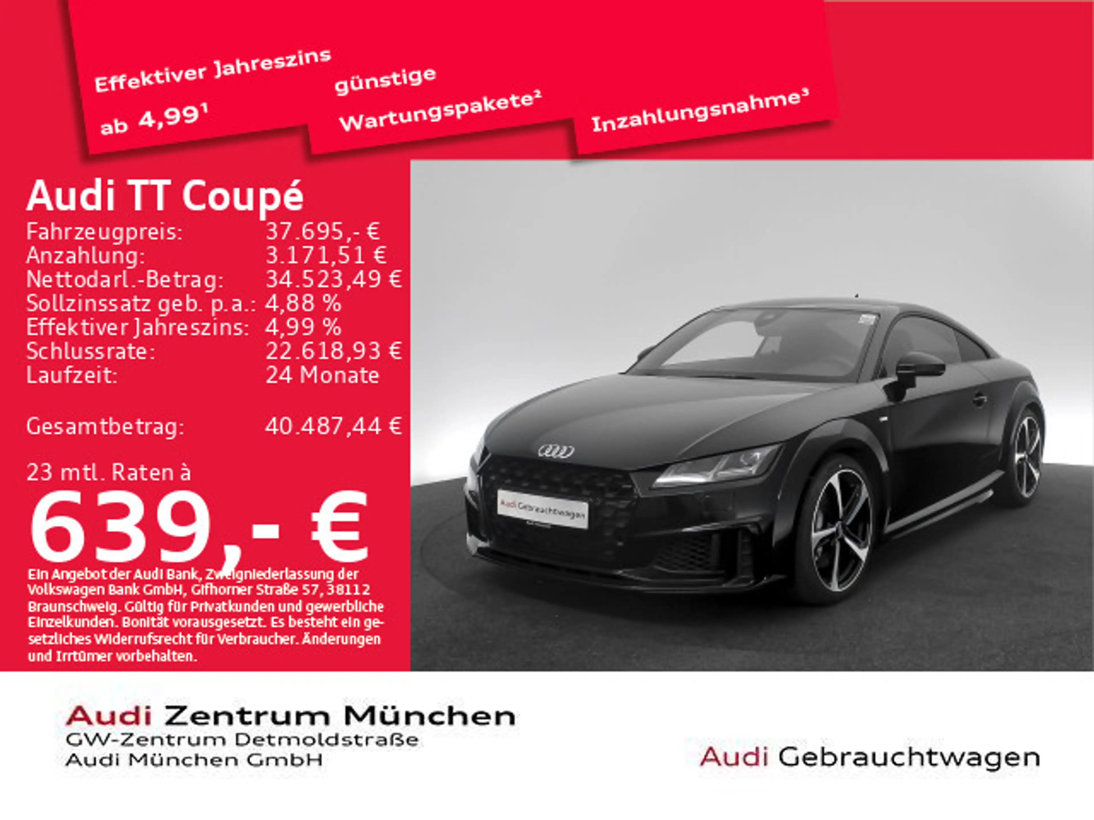 Audi TT 45 TFSI S tronic S line Virtual/Navi+