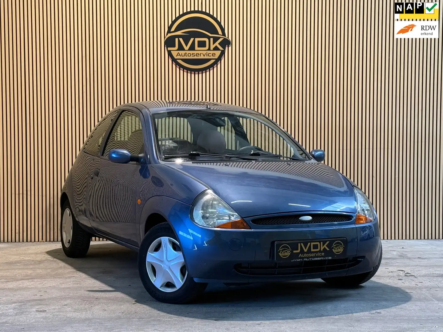 Ford Ka/Ka+ 1.3 Ka des Bouvrie LEDER/AIRCO/APK/NAP/ELEK RAMEN Albastru - 1