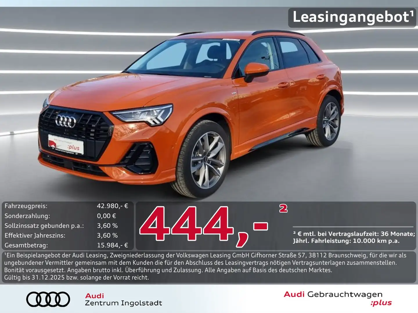 Audi Q3 35 TFSI S line NAVI+ MATRIX AHK 19" ACC Orange - 1