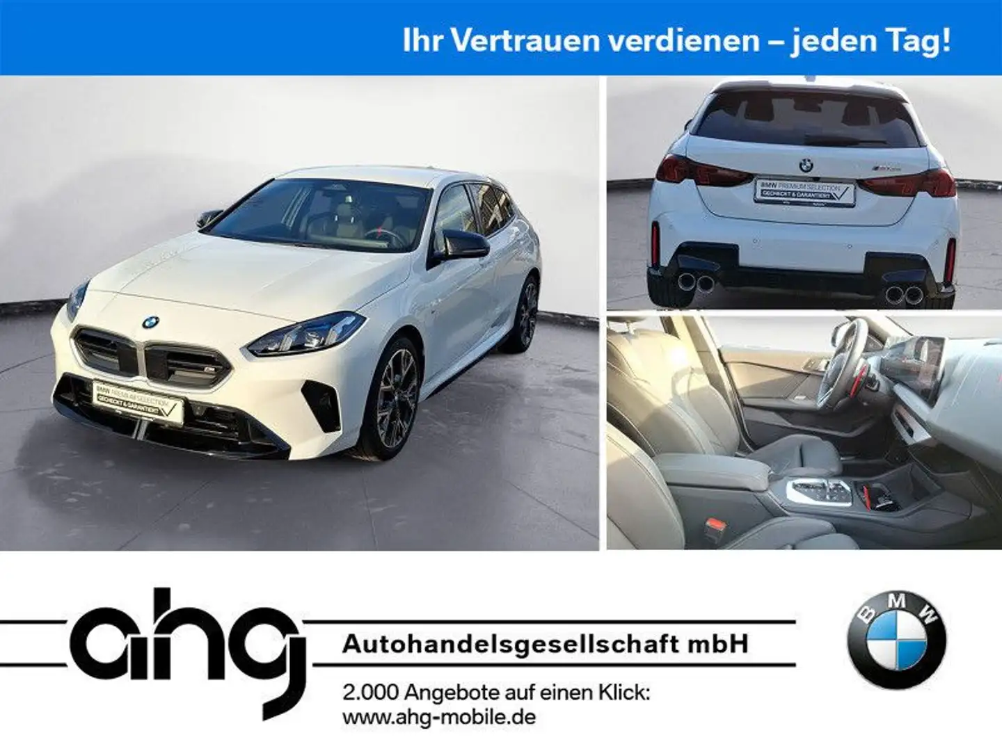 BMW 135 xDrive *Premium*Navi*LED*PDC*SHZ*DAB* Blanc - 1