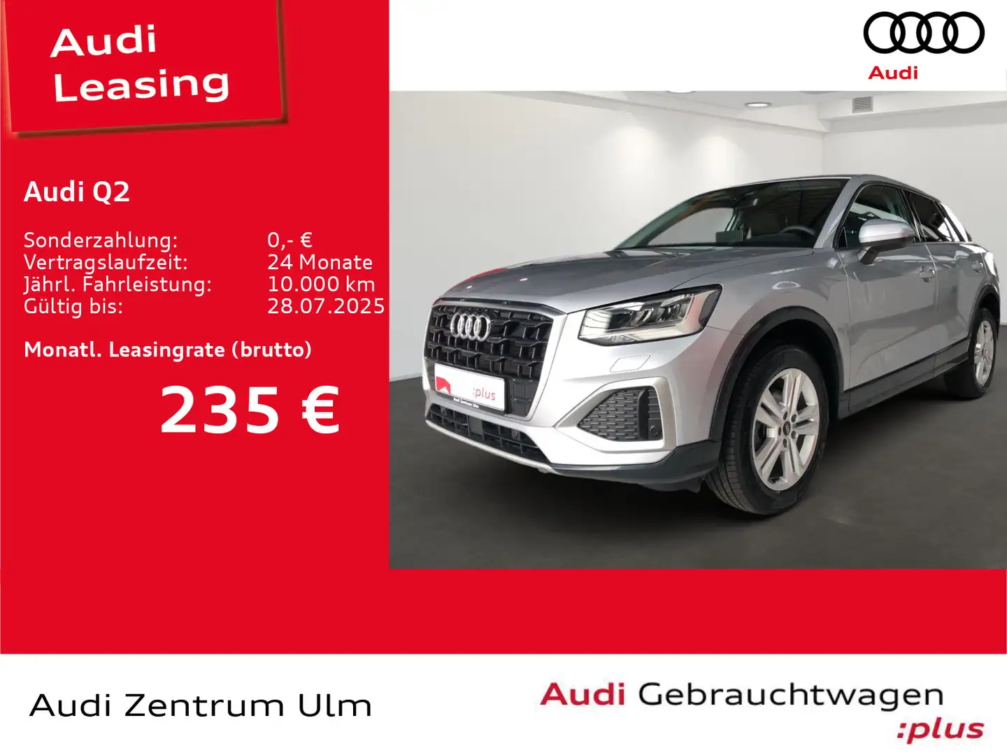 Audi Q2 advanced 30 TFSI AHK NAV+ E-KLAPPE Argent - 1