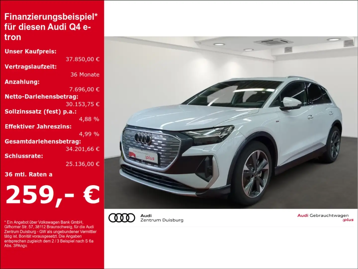 Audi Q4 e-tron 40 basis 2 X S-Line Panorama Wit - 1