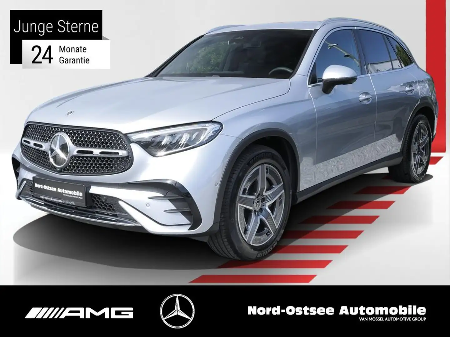 Mercedes-Benz GLC 300 d 4M AMG KAMERA DISTRONIC KEYLESS LED Silber - 1