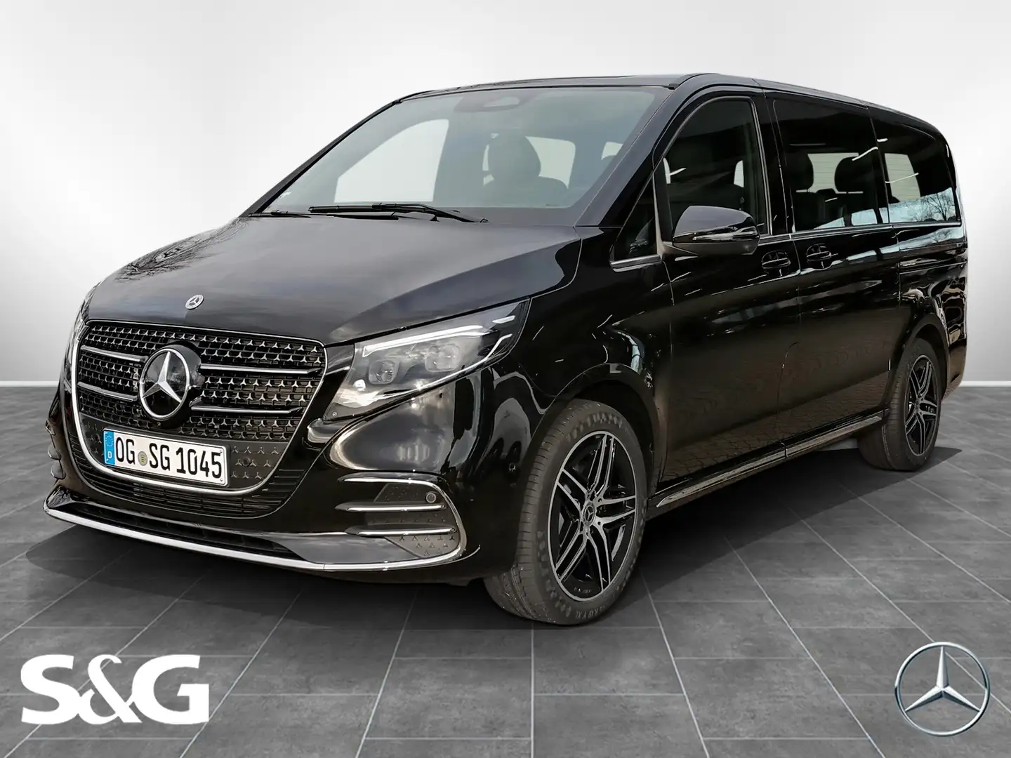 Mercedes-Benz V 250 d AVANTGARDE lang AMG MBUX+M-LED+3erSitzb Schwarz - 1