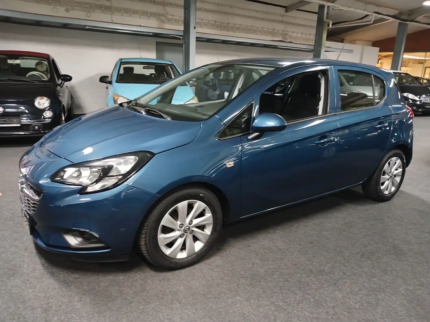 Opel Corsa E 1.4 AUTOMATIK SERVICE TÜV AU NEU Blauw - 1
