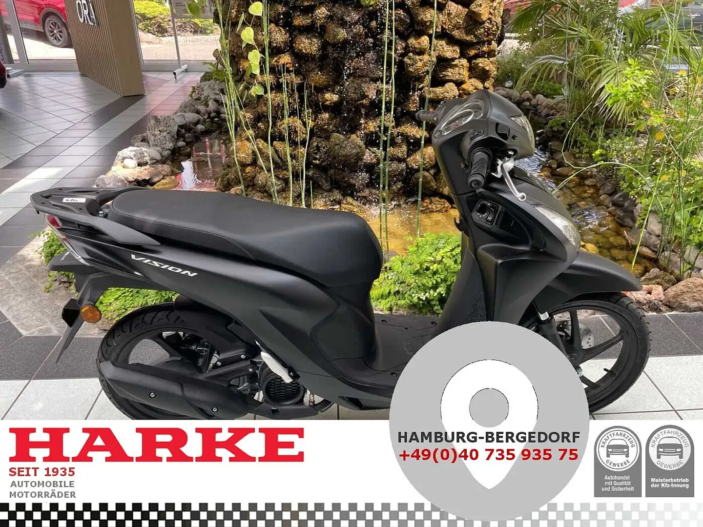 Honda Vision 110 2025 6 Jahre Garantie Schwarz - 1