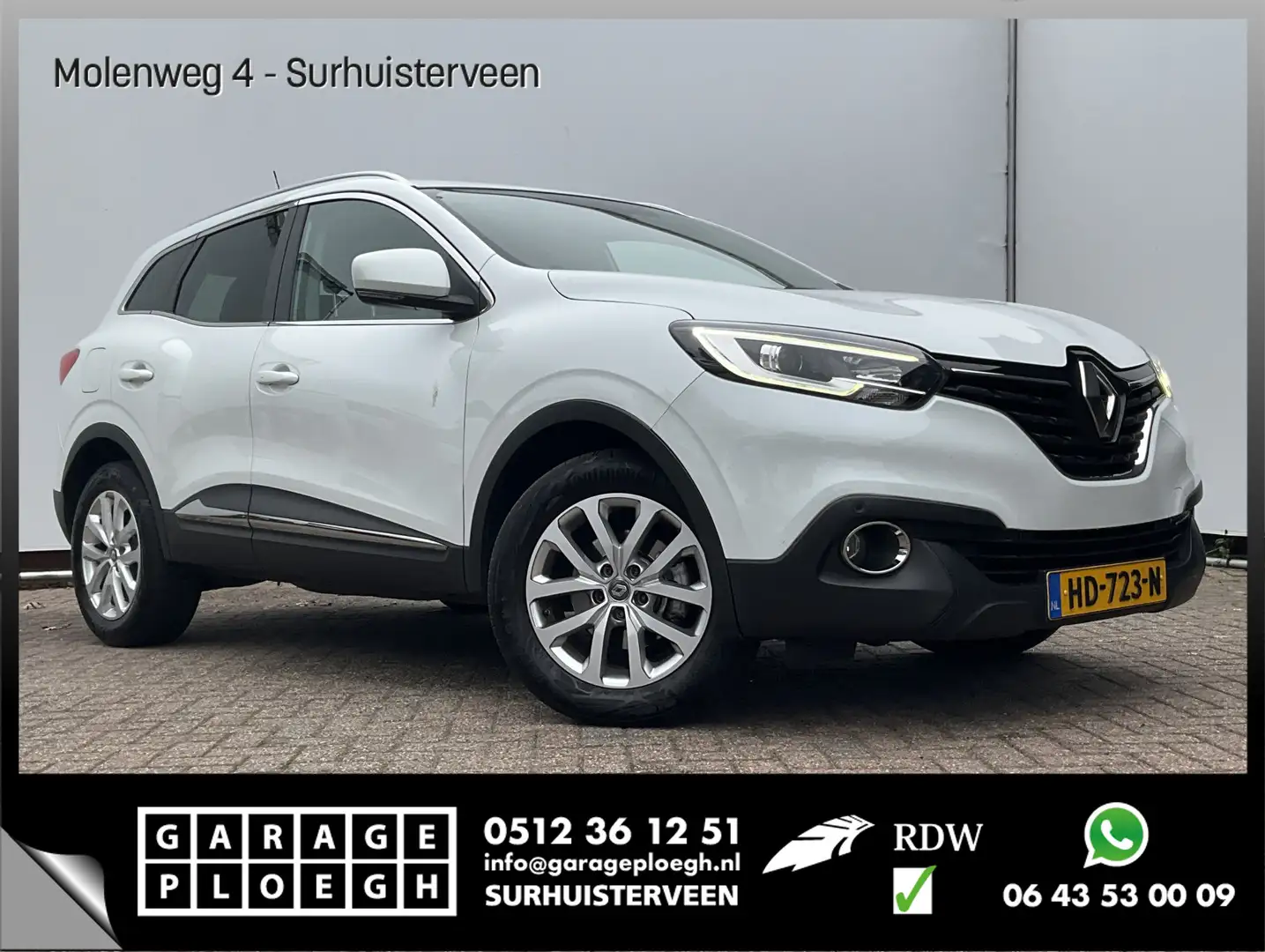 Renault Kadjar 1.2 TCe Zen Hoge zit Navi Clima Cruise Trekhaak Blanc - 1