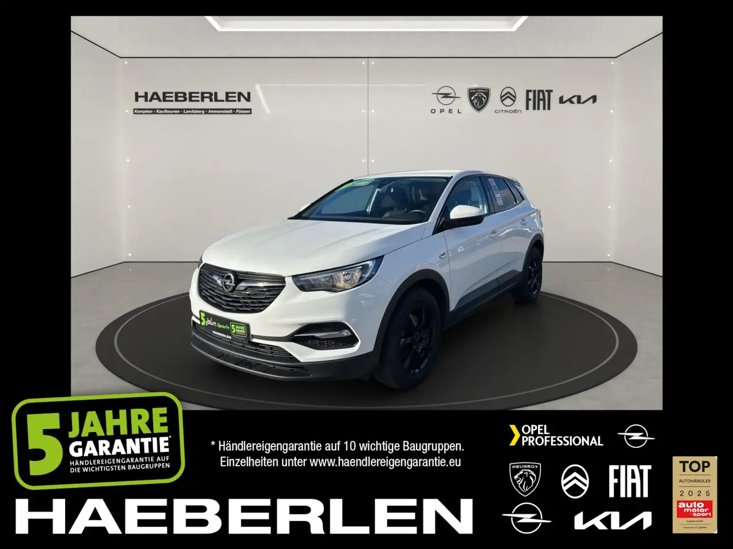 Opel Grandland 1.5 D Edition Navi*Fernlichtass.*LM PDC Wit - 1