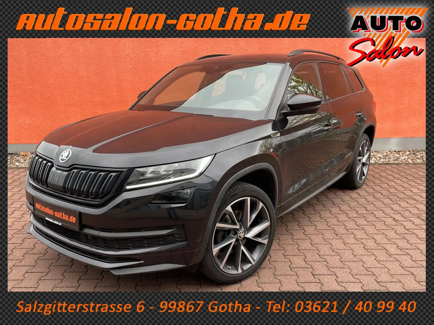 Skoda Kodiaq DSG Sportline LED+APPS AHK CAM 4xSHZ LANE Schwarz - 1