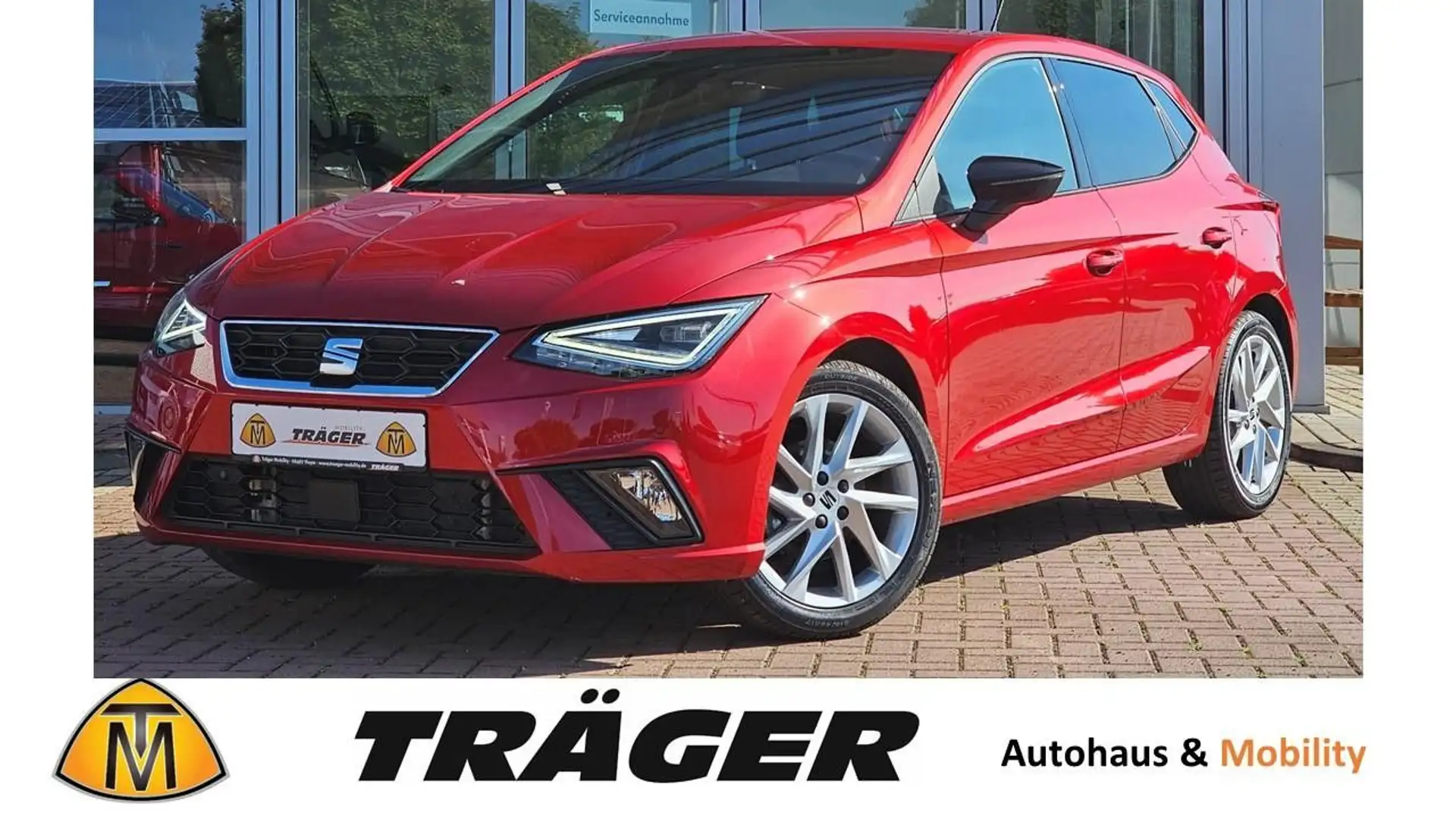 SEAT Ibiza FR-Line1.0TSI DSG,Keyless,RFK,LED,SHZ,NAV Rot - 1