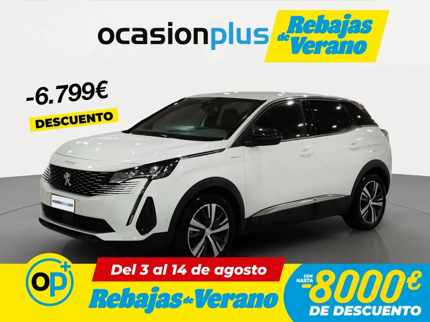 Peugeot 3008 HYB PHEV 300 Allure Pack AWD e-EAT8 Blanco - 1