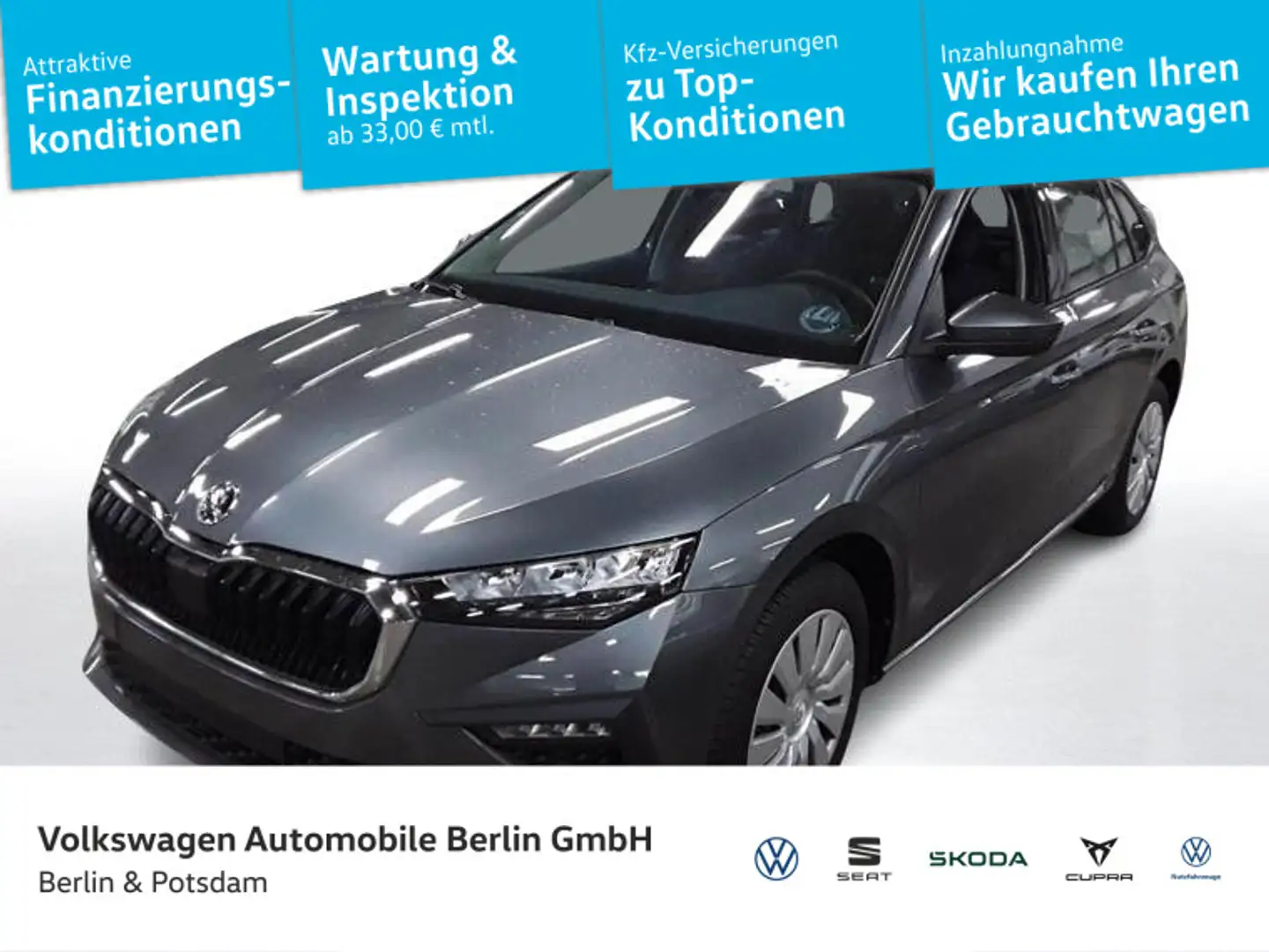 Skoda Scala 1.0TSI DSG AHK LED App-Connect Grau - 1