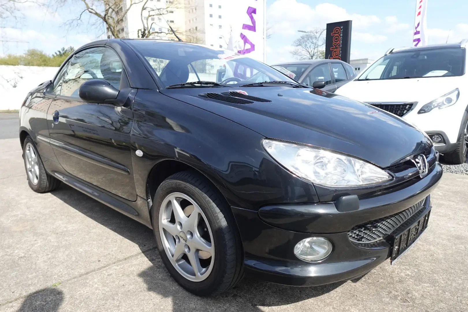 Peugeot 206 CC 1+SR+WR+KLIMA+SITZHEIZUNG+BC+ Zwart - 1