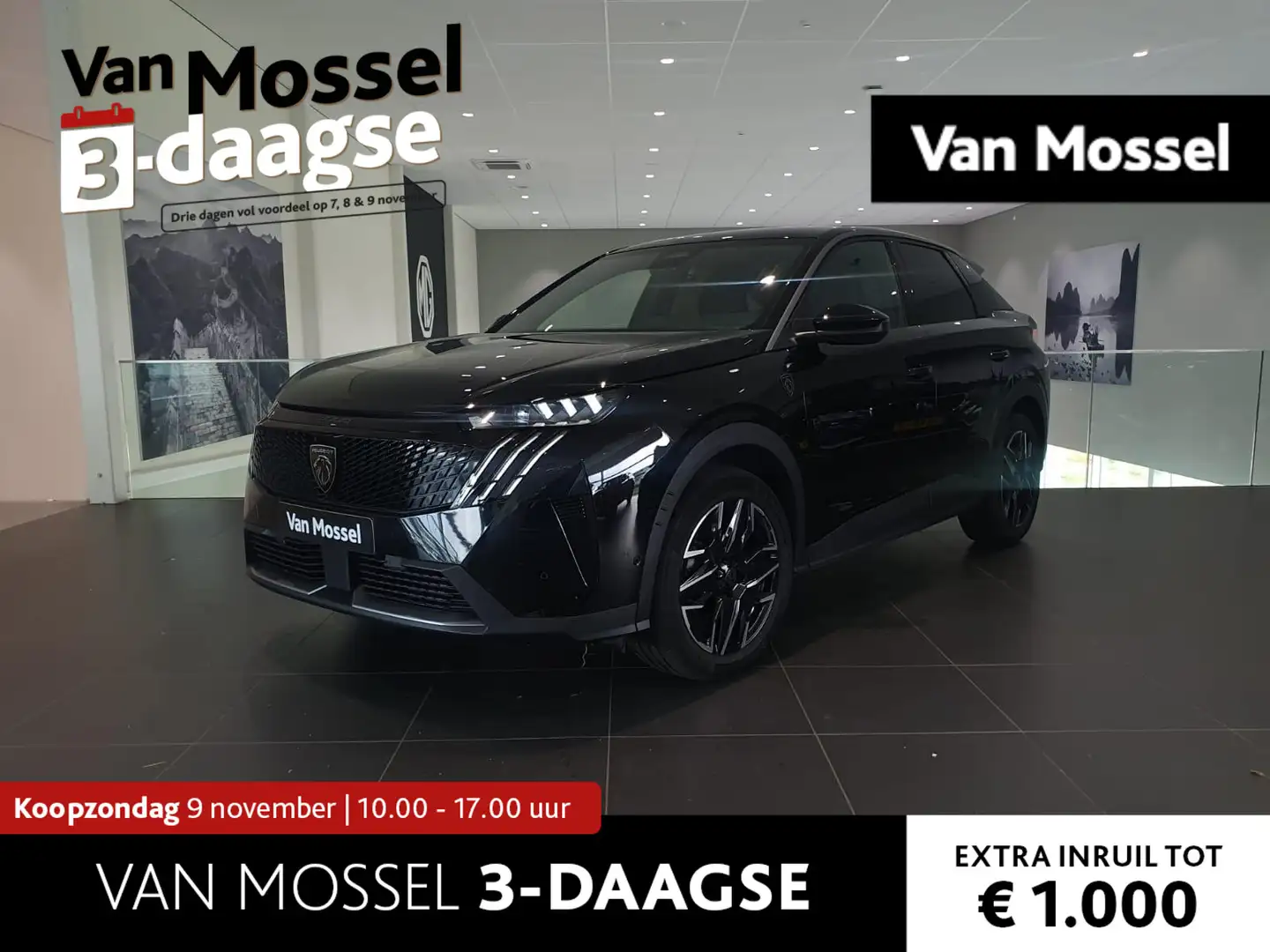 Peugeot 3008 1.2 Hybrid 136 GT | AUTOMAAT | Stoelverwarming voo Zwart - 1