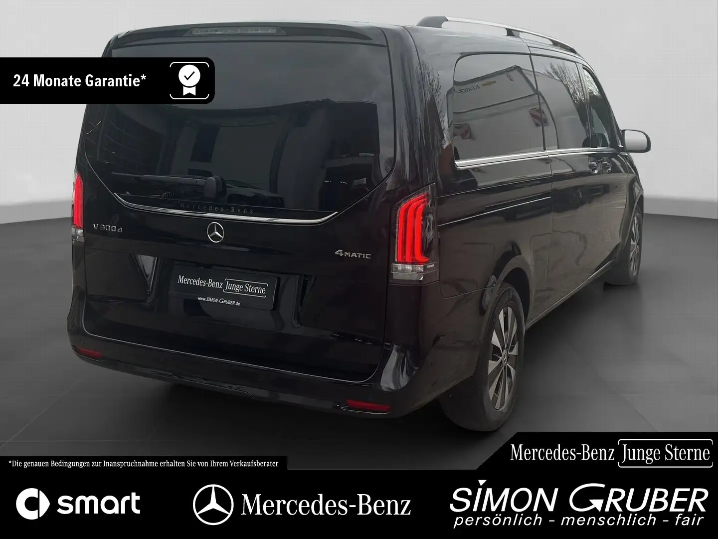Mercedes-Benz V 300 d 4M AVA Extralang XL Burm AHK facelift! Black - 2