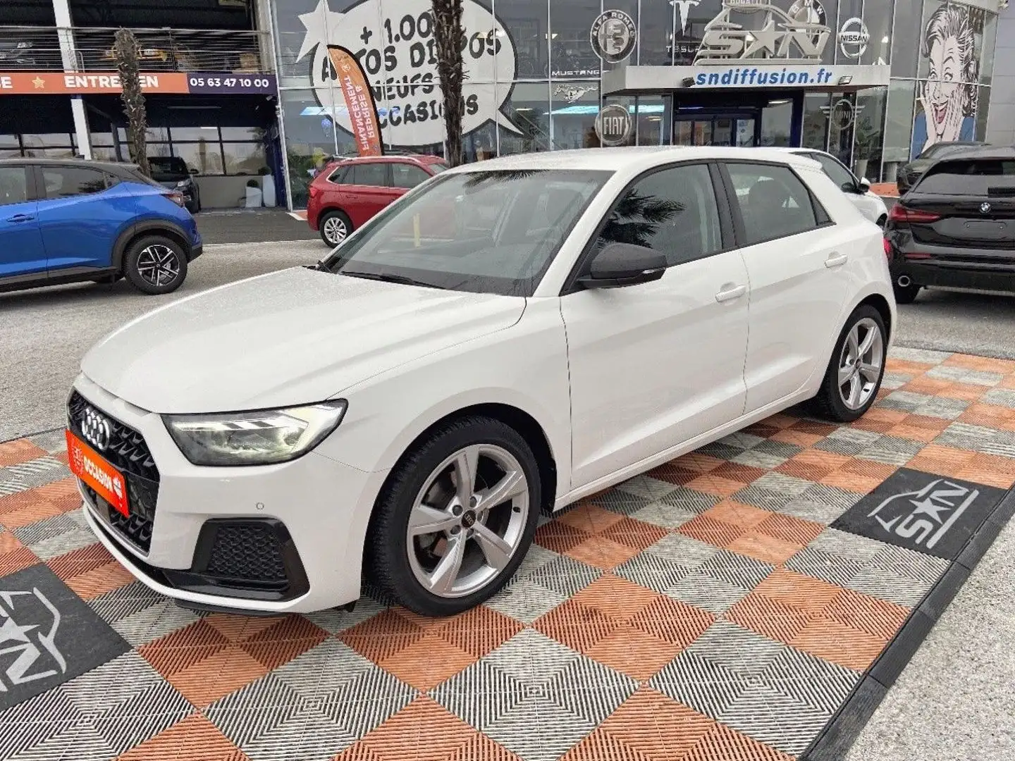 Audi A1 35 TFSI 150 S-Tronic DESIGN LUXE CUIR Caméra 1Â°Main Blanc - 1