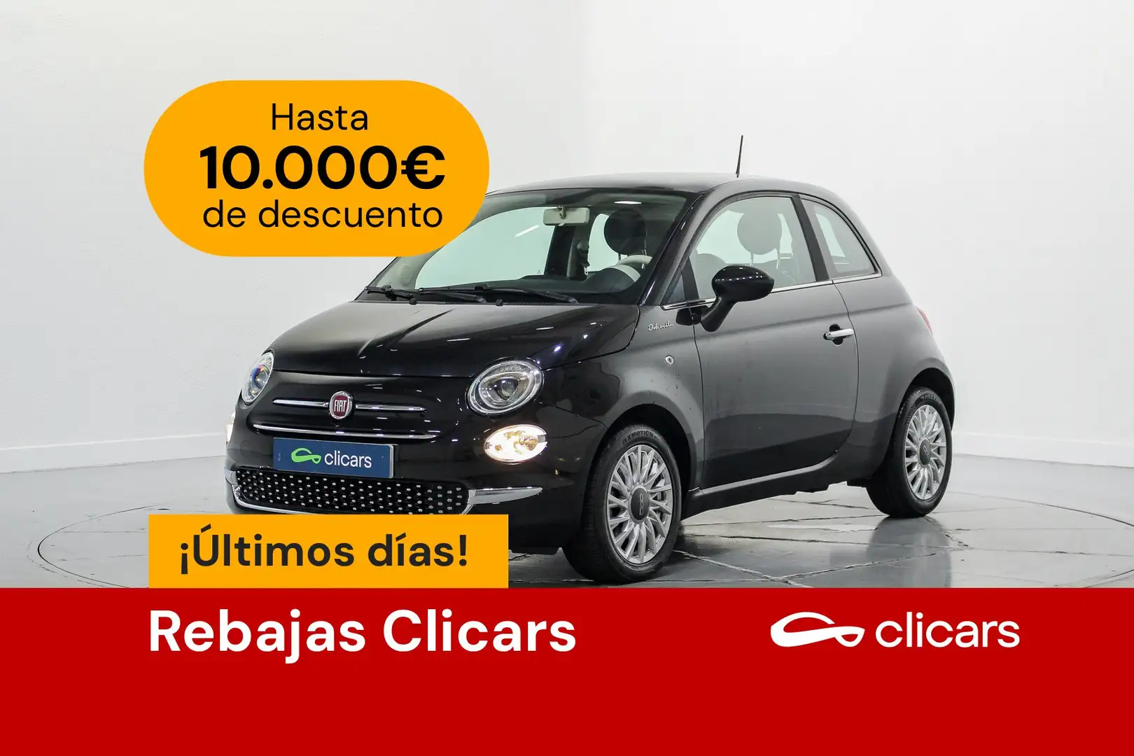 Fiat 500 1.0 Hybrid Dolcevita 52kW Schwarz - 1