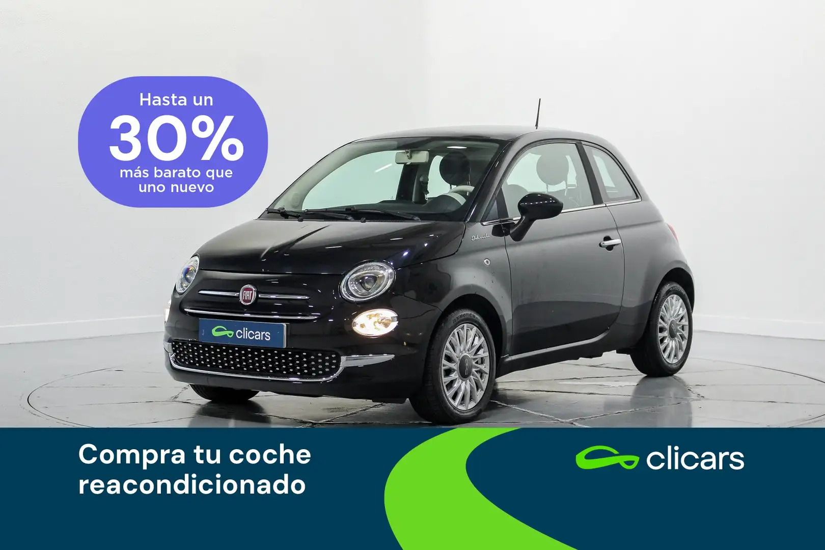 Fiat 500 1.0 Hybrid Dolcevita 52kW Negro - 1