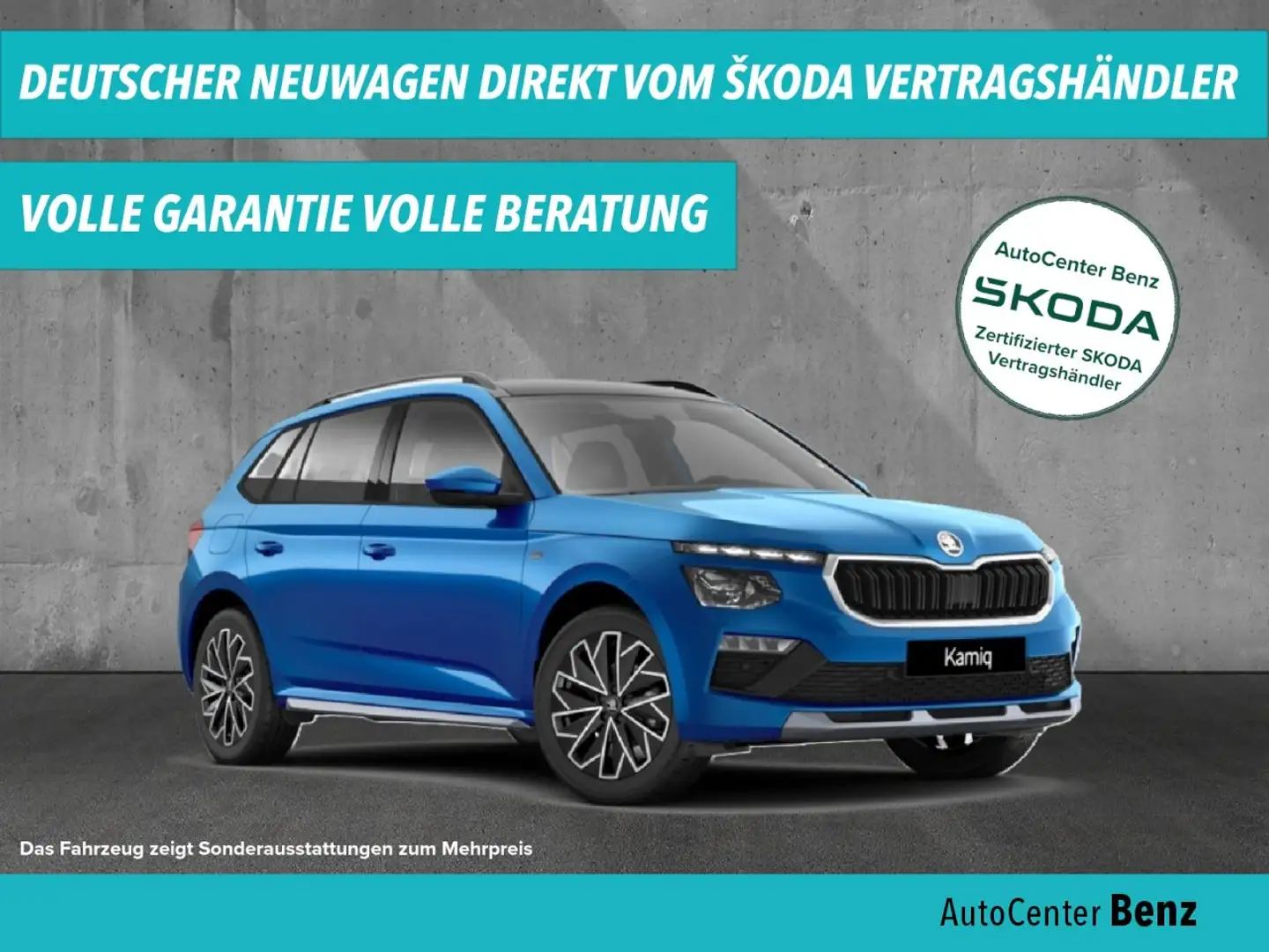 Skoda Kamiq 1.0 TSI TOUR *M-LED*KLIMA*R.KAMERA*CARPLAY Klima Blau - 1