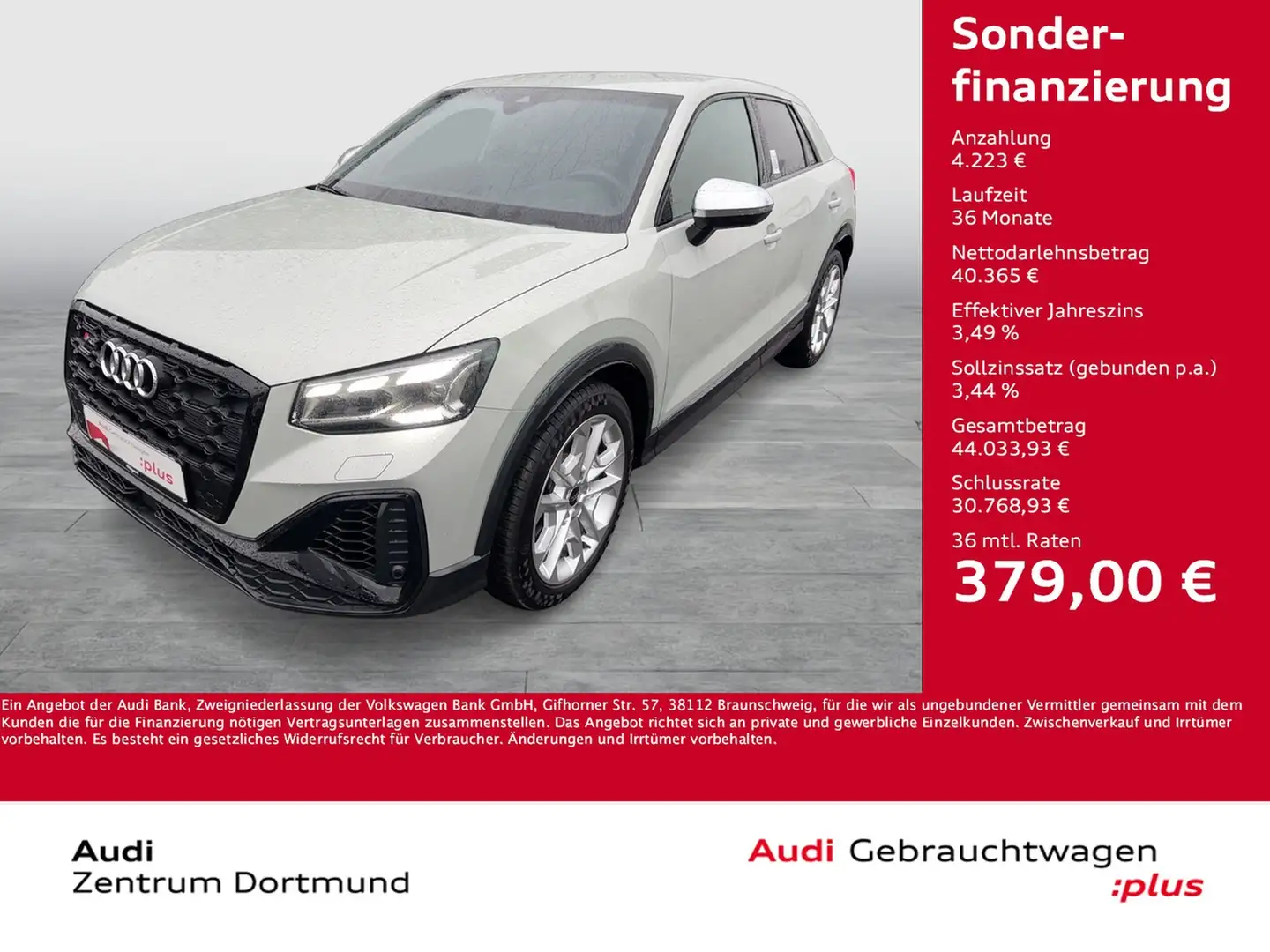 Audi SQ2 quattro BLACKPAK CAM ACC LM18 E-KLAPPE NAVI+ Argintiu - 1