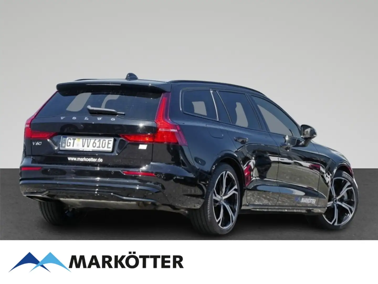 Volvo V60 T6 Plus Dark AWD Recharge 360CAM/ACC/FSHZ Schwarz - 2