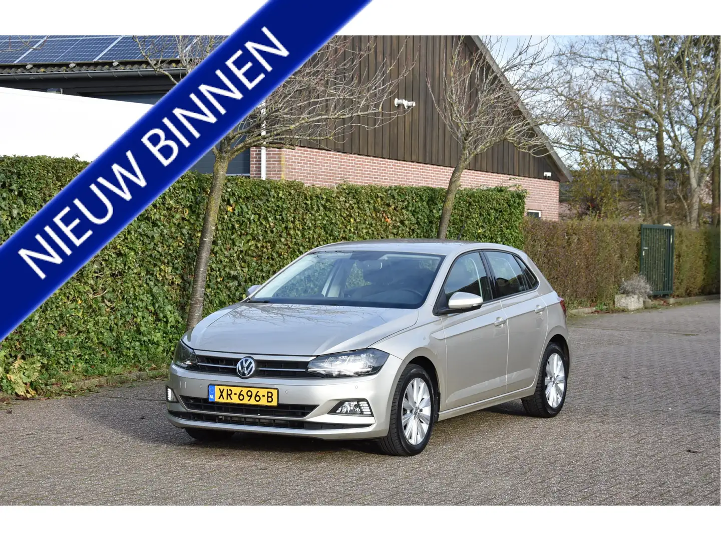 Volkswagen Polo 1.0 TSI Highline in topstaat! ACC ECC Carplay NAP Grijs - 1