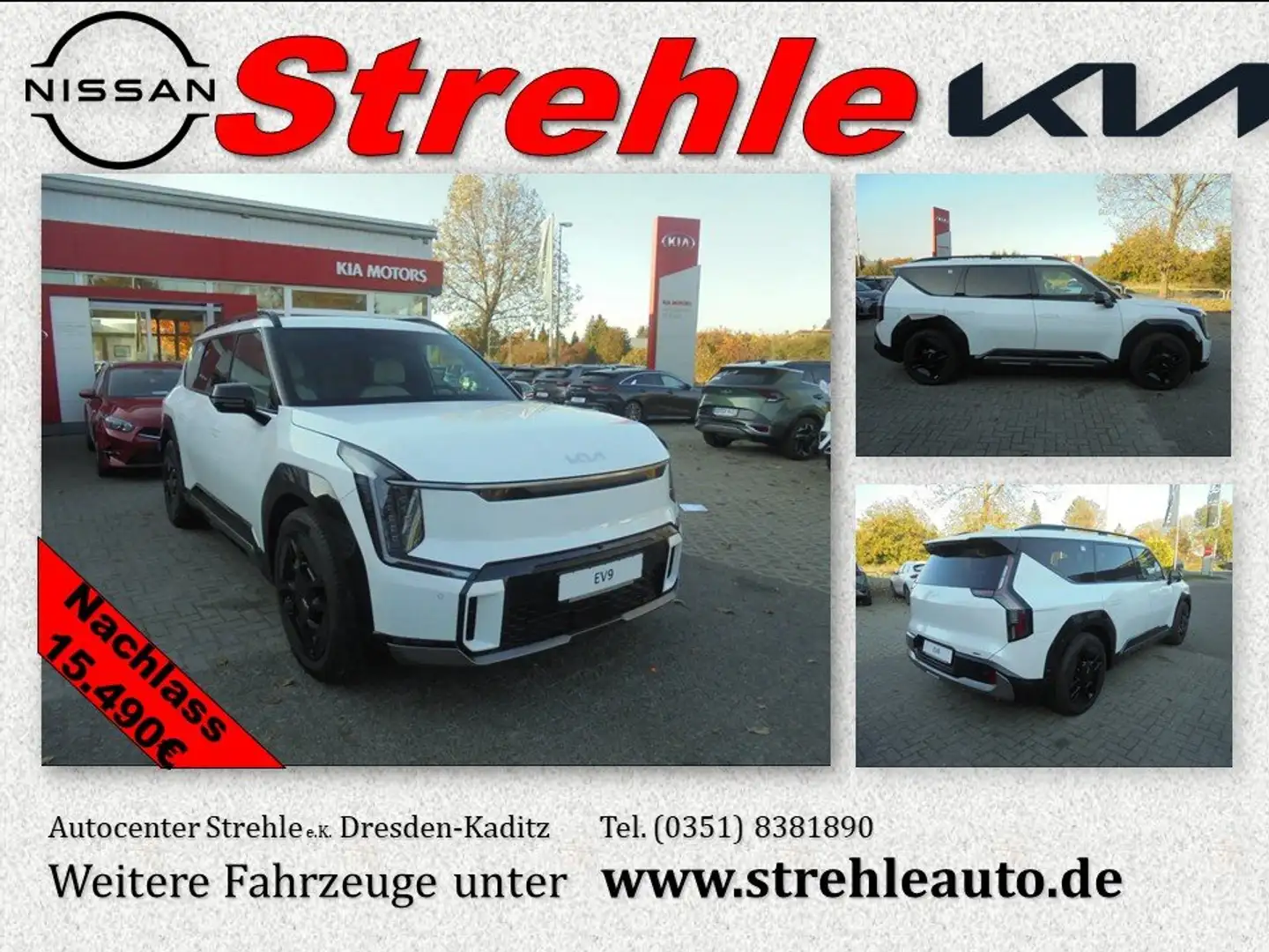 Kia EV9 GT-Line Launch 99,8kWh AWD Weiß - 1