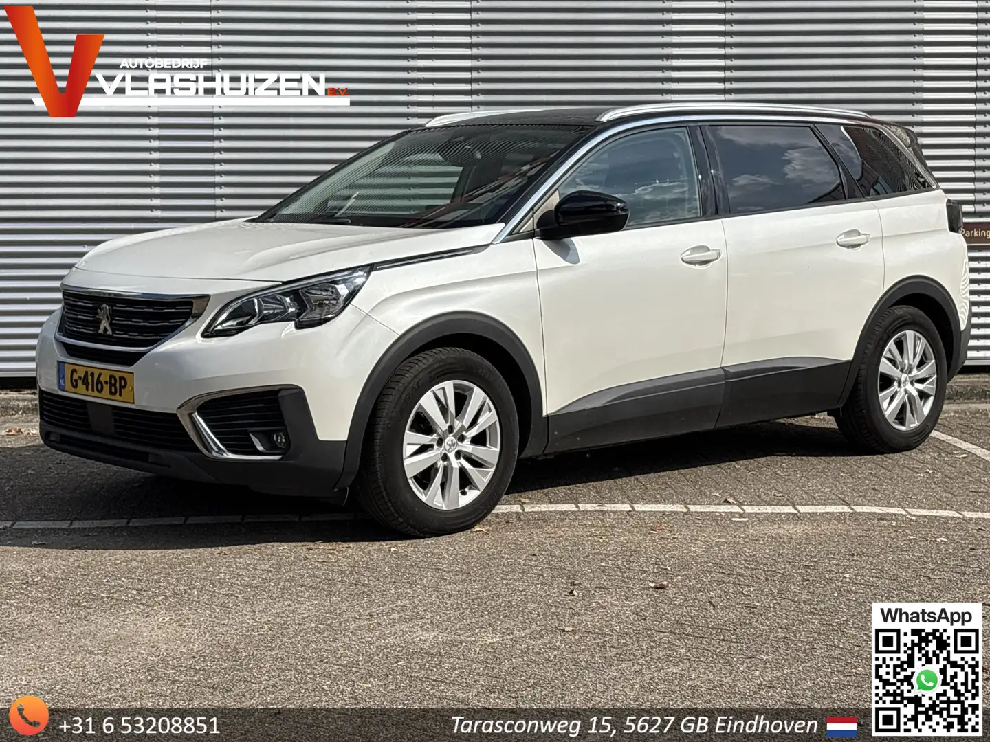 Peugeot 5008 1.2 PureTech Blue Lease Executive Automaat | € 8.9 Wit - 1