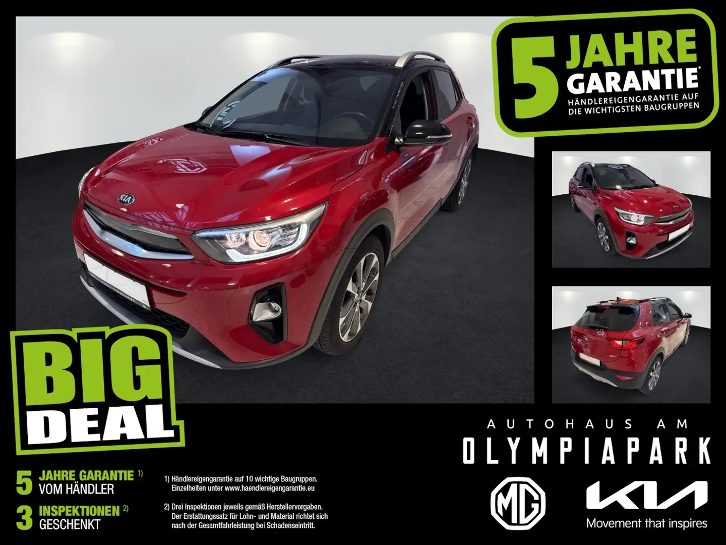 Kia Stonic Vision KAMERA*KLIMAAUT*NAVI*SITZHEIZ* Schwarz - 1