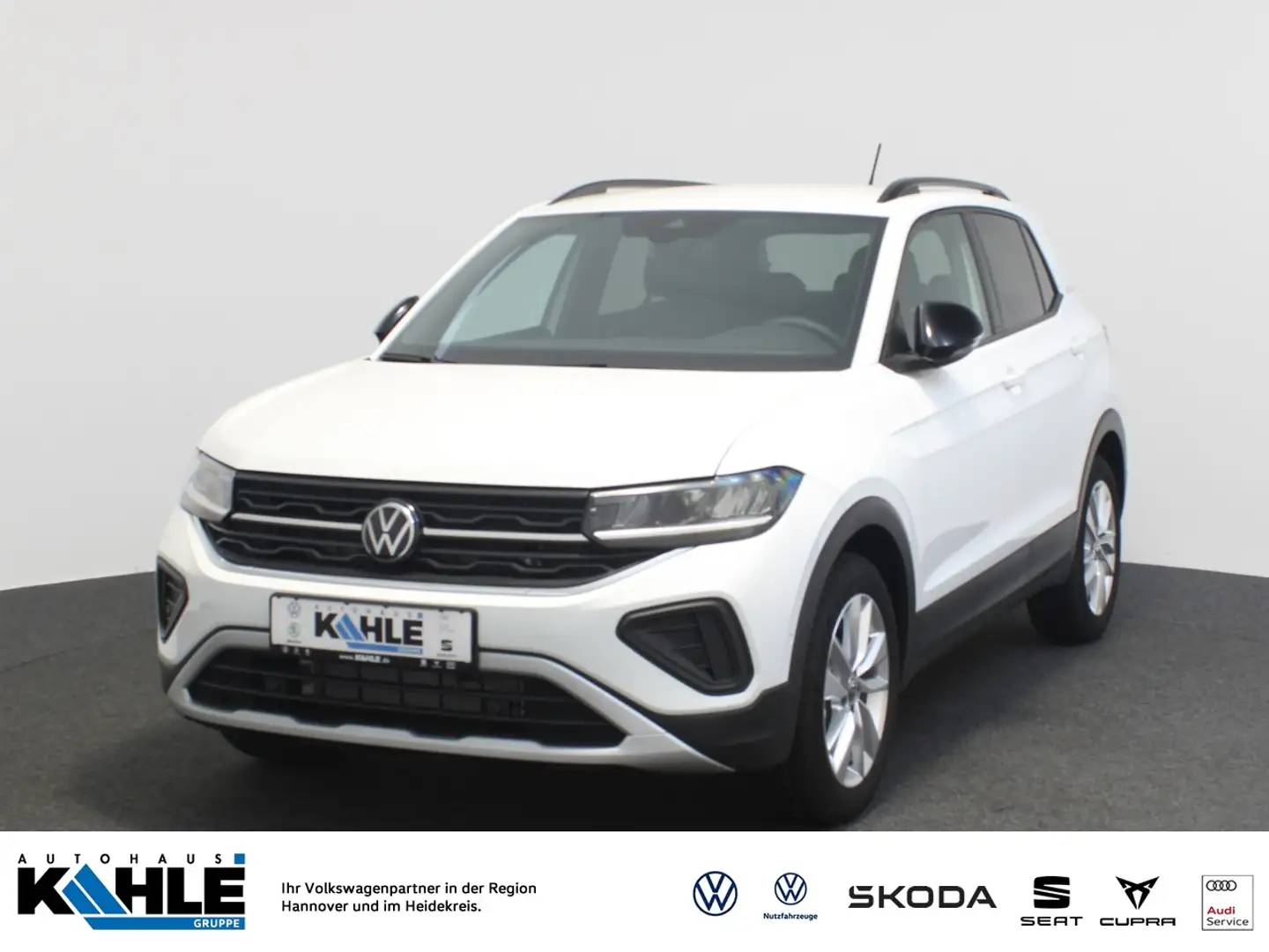 Volkswagen T-Cross 1.0 TSI DSG Life Navi AHK LED ACC SHZ Klima RFK Ap Weiß - 1