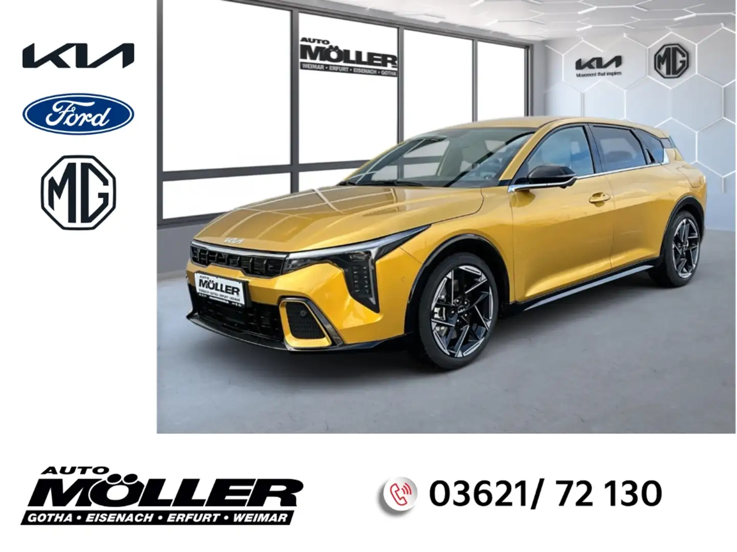 Kia 1.6T DCT GTL Navi Leder LED Memory Sitze Soundsyst Yellow - 1