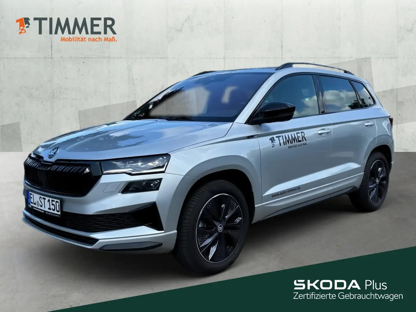 Skoda Karoq 2.0 TDI DSG 4x4 Sportline *AHK*KAMERA* Silber - 1