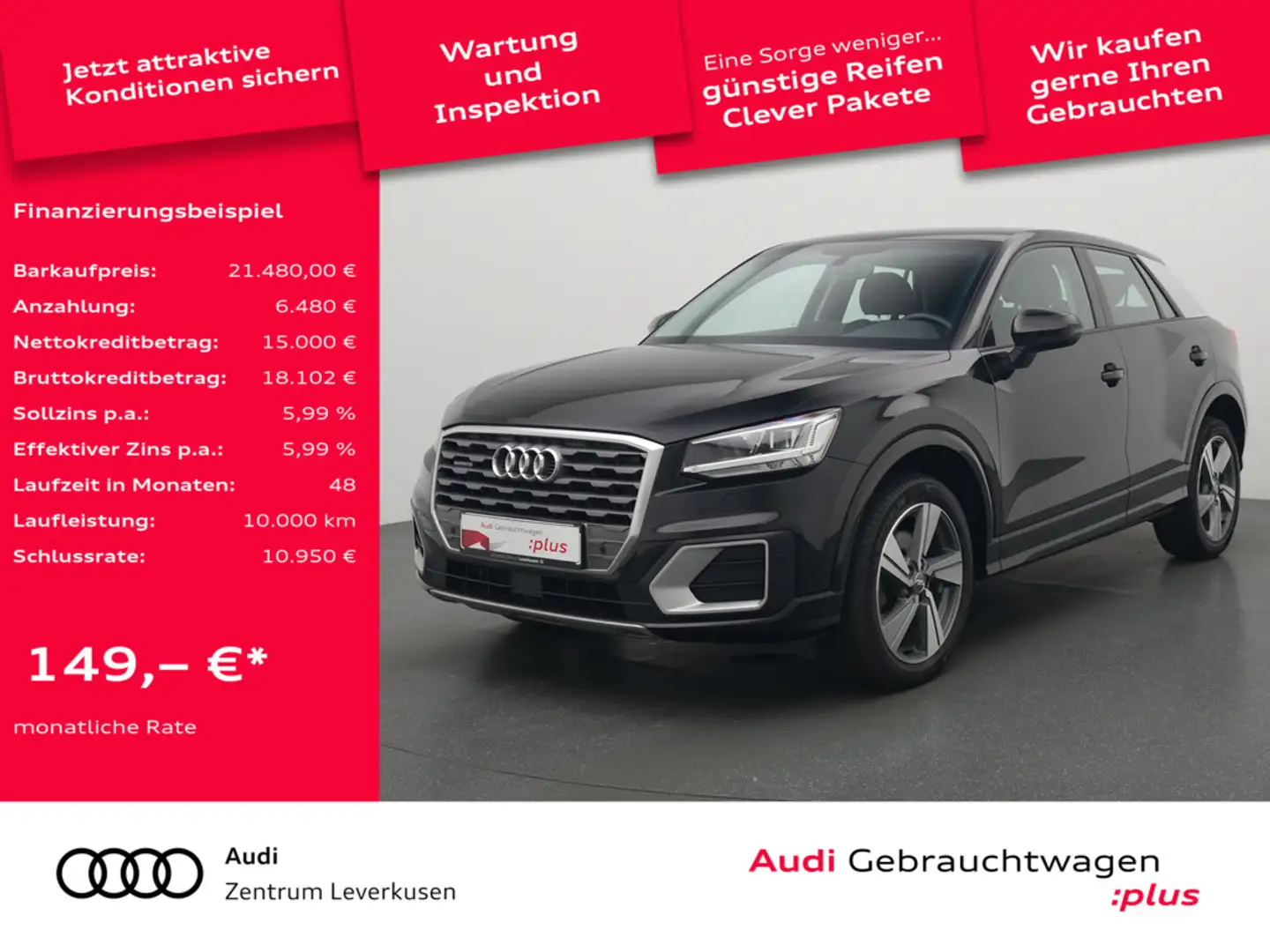 Audi Q2 Sport quattro S TRON NAVI SHZ PDC Schwarz - 1
